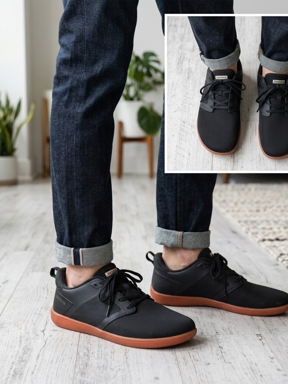 Joomra Minimalist  Black Men's Sneakers Size 10.5